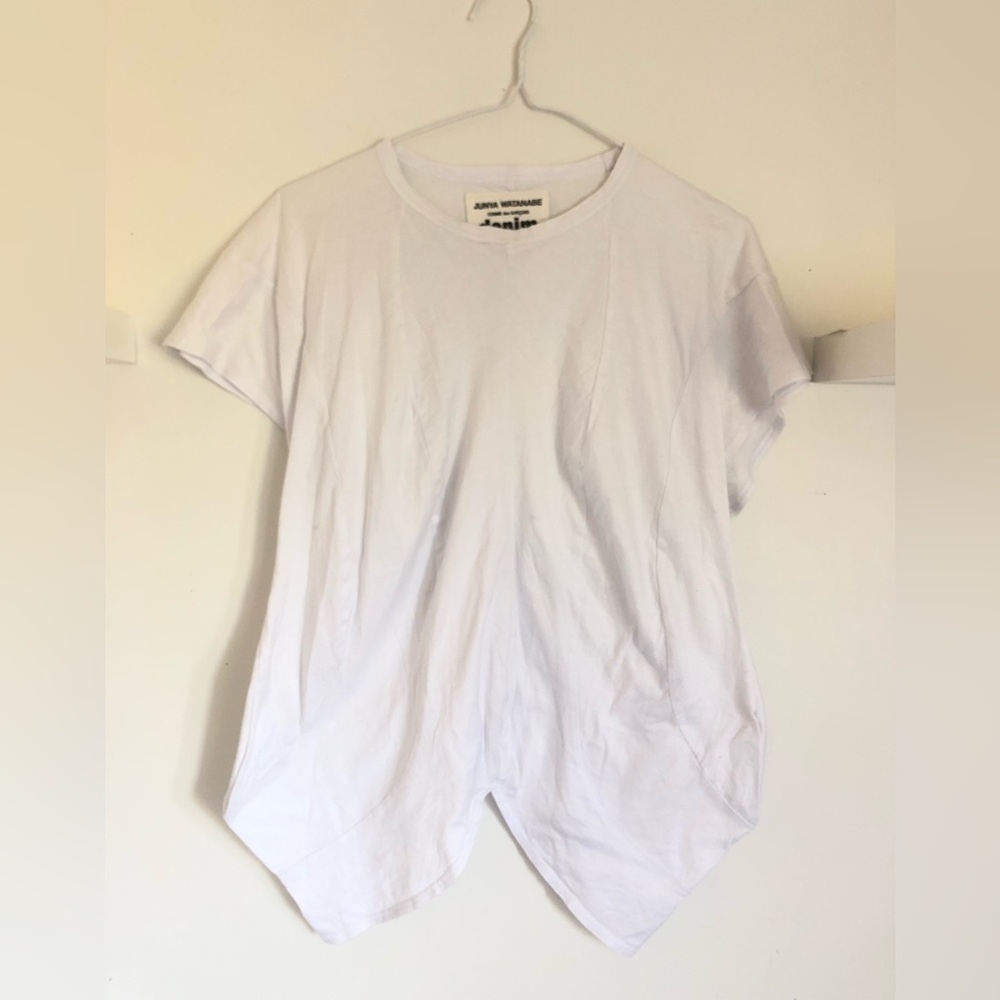 Comme des Garcons White Asymmetrical Top